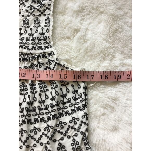 Anthropologie Ivory Cammie Embroidered Peplum Top - Picture 15 of 16